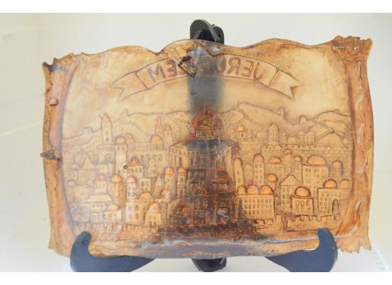 منظر رخامي لمدينة القدس مع قاعدة 